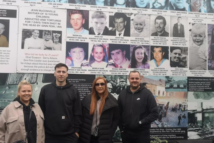Jean McConville et al. posing for a photo