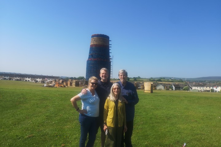 a person standing in a field
